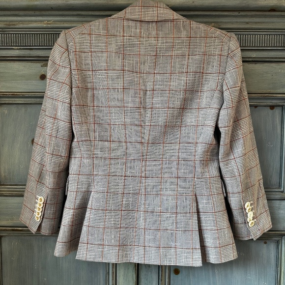 Veronica Beard Schoolboy Plaid Dickey Jacket Size 4 - Picture 10 of 11